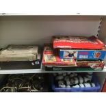 A COLLECTION OF VINTAGE TOYS, INCLUDING A TRI-ANG FORT IN ORIGINAL BOX AND BOXED JIGSAW PUZZLES