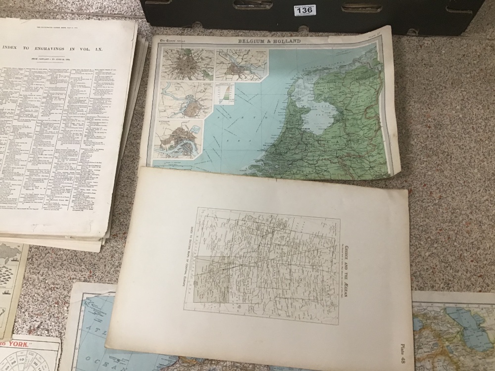 A QUANTITY OF ASSORTED PAPERS, MOST SHOWING MAPS - Image 5 of 6