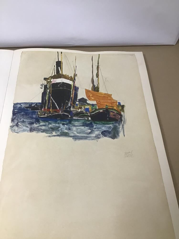 EGON SCHIELE, A LARGE LIMITED EDITION BOOK TITLED WATERCOLOURS AND DRAWINGS FOR THAMES AND HUDSON, - Image 7 of 9