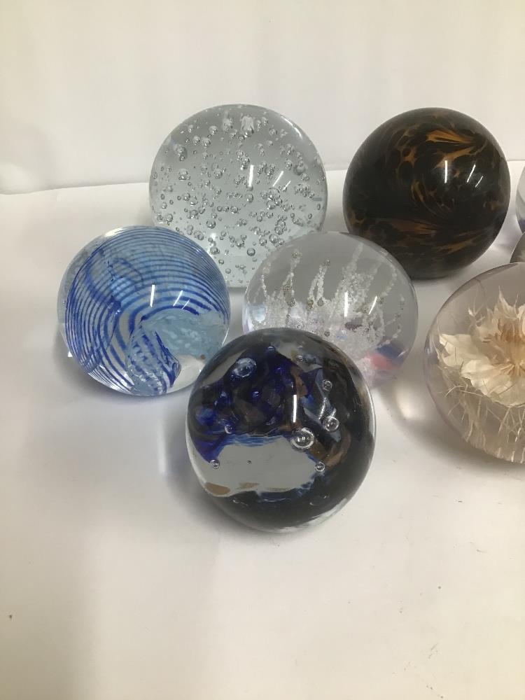 ELEVEN ASSORTED GLASS PAPERWEIGHTS, INCLUDING CAITHNESS 'ACROBAT', LIMITED EDITION SELKIRK GLASS ' - Image 4 of 6