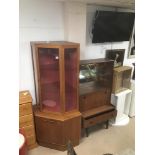 TWO TEAK MID-CENTURY DISPLAY UNITS BY TURNIDGE OF LONDON