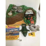 THUNDERBIRDS TRACY ISLAND TOY SET WITH NUMEROUS VEHICLES AND ACCESSORIES