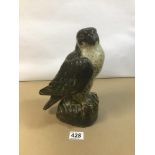 A LARGE ROYAL COPENHAGEN FIGURE OF A PEREGRINE FALCON BY KNUD KYHN, 21407, 27CM HIGH