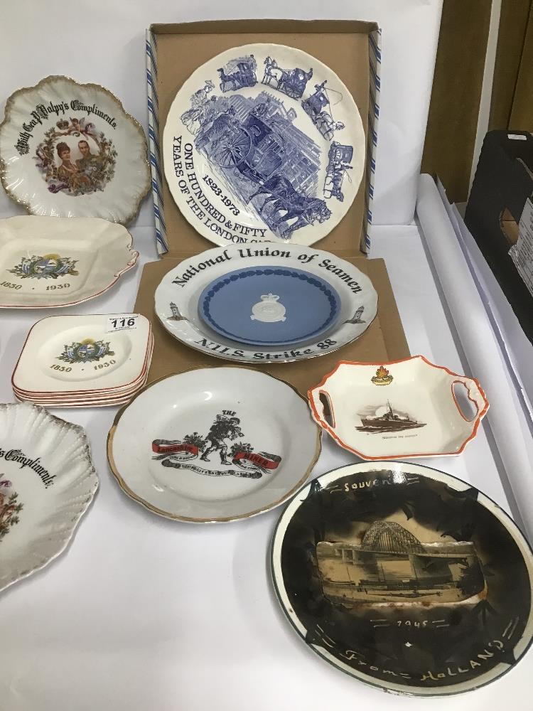 A QUANTITY OF COMMEMORATIVE CERAMICS, MOSTLY PLATES - Image 2 of 7