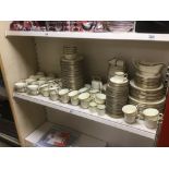 AN EXTREMELY LARGE COLLECTION OF MINTON ST JAMES PATTERN BONE CHINA, INCLUDING TEA AND COFFEE