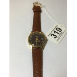 A GENTS WALTHAM MANUAL WIND WRISTWATCH, 17 JEWEL MOVEMENT, REF NUMBERS TO THE CASE BACK 862Z724,