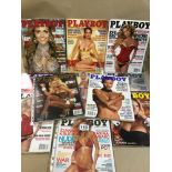 TWELVE VINTAGE PLAYBOY ADULT MAGAZINES