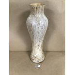 A LARGE POLISH ART GLASS VASE ZORZA 52 CM