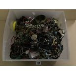 A LARGE COLLECTION OF COSTUME JEWELLERY