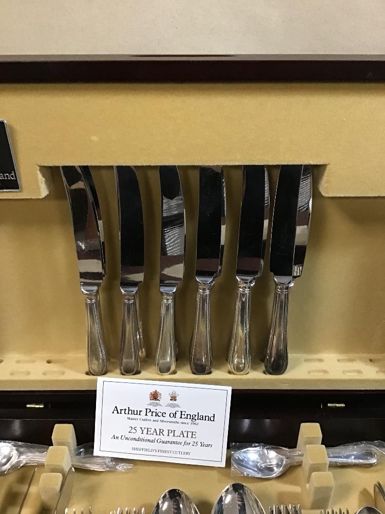 AN ARTHUR PRICE OF ENGLAND CANTEEN OF SILVER PLATED CUTLERY - Image 3 of 4