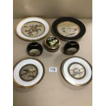 SIX PIECES OF CHOKIN CERAMICS / CHINA ITEMS