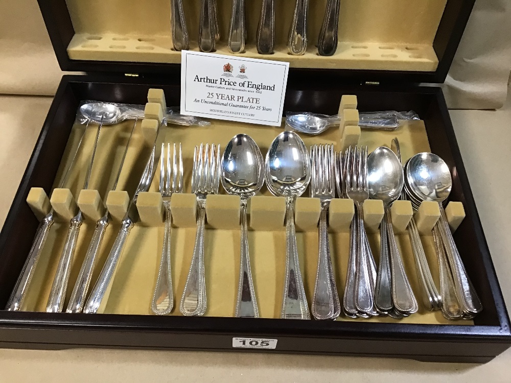 AN ARTHUR PRICE OF ENGLAND CANTEEN OF SILVER PLATED CUTLERY - Image 4 of 4
