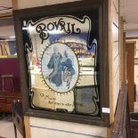 A VINTAGE ADVERTISING MIRROR FOR BOVRIL