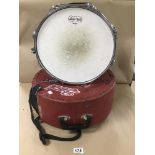 A LUDWIG WEATHER MASTER SNARE DRUM WITH PREMIER CA