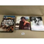 THREE ADULT RISQUE BOOKS; MARIO TESTINO ANY OBJECT