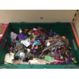 A LARGE CRATE OF COSTUME JEWELLERY