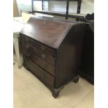 GEORGIAN MAHOGANY BUREAU A/F