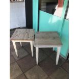 TWO PINE SCRUB TOP TABLES