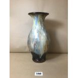 AN EARLY 20TH CENTURY BELGIAN ART POTTERY VASE BY ROGER GUERIN, 31CM HIGH