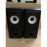 A PAIR OF MISSION MODEL 701 SPEAKERS 45 CM HIGH