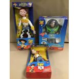 THREE ORIGINAL TOY STORY 2 TOYS; BUZZ LIGHTYEAR, W