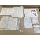 A QUANTITY OF WWII ERA HANDWRITTEN LETTERS FROM A