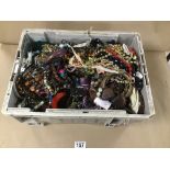 A LARGE COLLECTION OF COSTUME JEWELLERY