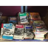 AN EXTENSIVE COLLECTION OF BUSES MAGAZINES, DATES
