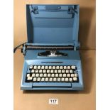 A BLUE SMITH CORONA CORRECTOR 12 VINTAGE TYPEWRITE