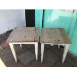 TWO PINE SCRUB TOP TABLES