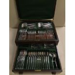 A COMPLETE SET OF ATKIN BROS CANTEEN OF CUTLERY