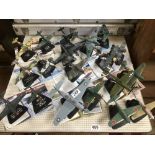 A COLLECTION OF ATLAS EDITIONS PRECISION DIE CAST MODEL AIRCRAFT, INCLUDING NORTH AMERICAN MUSTAND