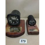 TWO AVIATION GAUGES; CANBERRA MACH GAUGE 1951-96 AND A PSI GAUGE FROM A VAMPIRE JET 1952-56, BOTH