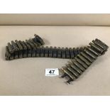 AN INERT AMMUNITION BELT OF 7.62MM BULLETS, 48 IN TOTAL