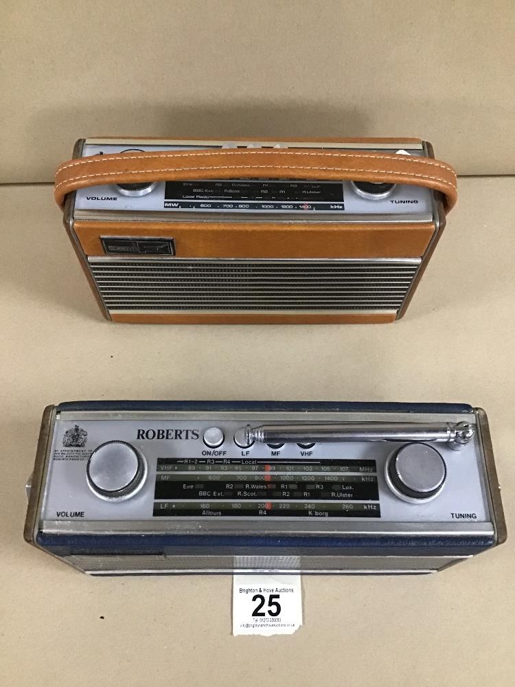 TWO ROBERTS RADIO'S, INCLUDING ROBERTS RAMBLER - Image 3 of 12