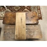 TWO VINTAGE PINE COFFEE TABLES