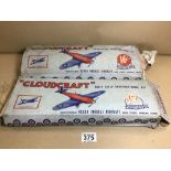 TWO MID CENTURY CURTISS TOMAHAWK CLOUDCRAFT SOLID SCALE CONSTRUCTIONAL KITS IN ORIGINAL BOXES