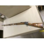 A 19TH CENTURY REMINGTON ROLLING BLOCK RIFLE, STAMPED H 1872 TO THE MECHANISM AND 4R 6K NO 37 TO THE