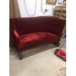 RED VELVET SOFA