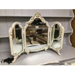 A VINTAGE TRIPLE MIRROR