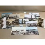 AN ASSORTMENT OF LATE 19TH/EARLY 20TH CENTURY POSTCARDS DEPICTING COASTAL SCENES, INCLUDING