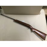 A BSA .22 CAL UNDERLEVER AIR RIFLE, STAMPED MARKS THROUGHOUT, GO27367, 112.5CM LONG