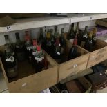 A COLLECTION OF 21 BOTTLES OF RED AND WHITE WINE, INCLUDING MACON LUGNY 1981, BEAUJOLAIS NOUVEAU