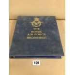 THE ROYAL AIR FORCE 75TH ANNIVERSARY FOLDER OF FIRST DAY COVERS