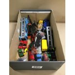 ASSORTED DIE CAST VEHICLES, INCLUDING EXAMPLES BY EFE, DINKY, CORGI ETC