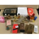 A BOX OF ASSORTED PERFUMES