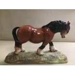 ROYAL DOULTON 'PRIDE OF THE SHIRES' FIGURE OF A HORSE, HN 2564, 26CM LONG
