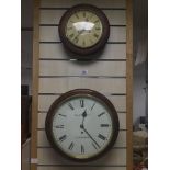 AN OAK CASED WALL CLOCK BY FRED ROTTNER, LITTLEHAMPTON, FUSEE MOVEMENT, THE DIAL WITH ROMAN NUMERALS