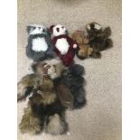A COLLECTION OF CHARLIES BEARS, VARIOUS SIZES AND OTHERS