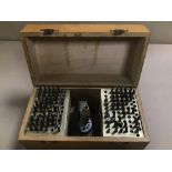 A BERGEON STAKING SET IN ORIGINAL FITTED CASE CONTAINING ACCESSORIES, NO 5285 C, SWISS MADE